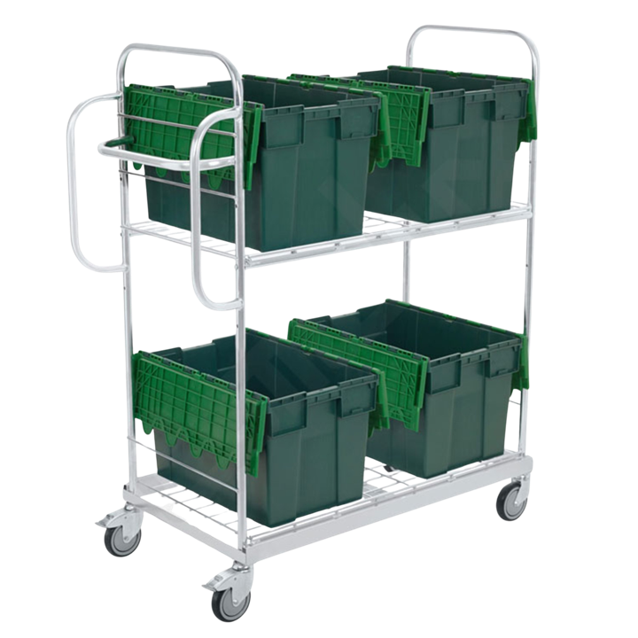 COCHE DE ACERO INOX PARA TRANSPORTE